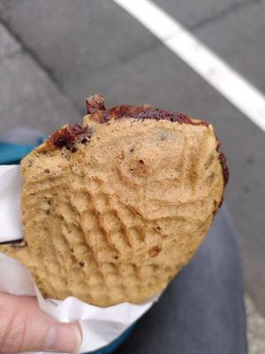 Vegan Taiyaki with Anko filling at Taiyaki Hiiragi in Tokyo