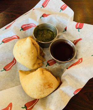 Samosas at Spice Indian Cuisine in Meridian