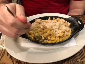 Mac and cheese (vegan!) at Bang Bang Kitchen in Seattle