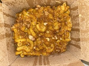 Vegan mac n cheese  at Bang Bang Kitchen in Seattle