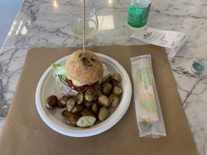 Beyond burger  at Healthy Be Good in Gran Canaria