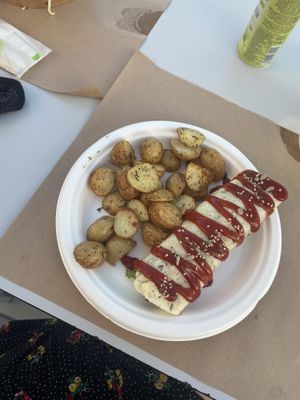 Beyond meat wrap at Healthy Be Good in Gran Canaria