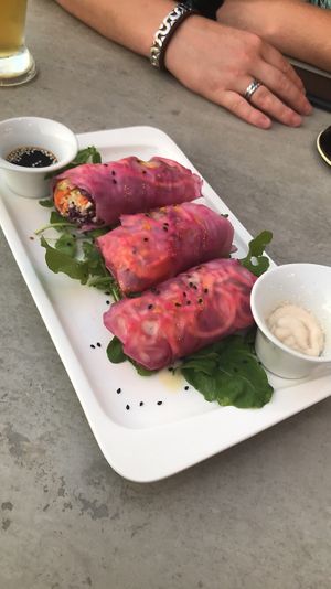 Springrolls at Healthy Be Good in Gran Canaria