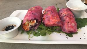 Springrolls at Healthy Be Good in Gran Canaria