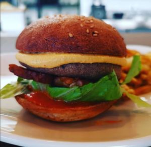 Healthy Burger at Healthy Be Good in Gran Canaria