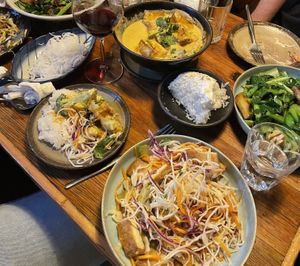 Half of the banquet, so affordable for amazing food!!   at Straight Outta Saigon in Melbourne