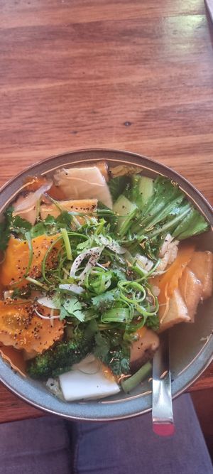 Vegan pho at Straight Outta Saigon in Melbourne