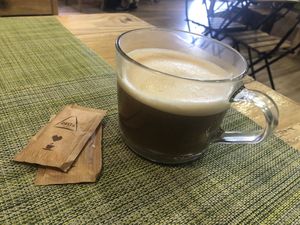 Nice size coffees  at Izzy's Market Vegetarian Boutique in Vila Do Bispo