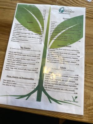 Menu   at Izzy's Market Vegetarian Boutique in Vila Do Bispo