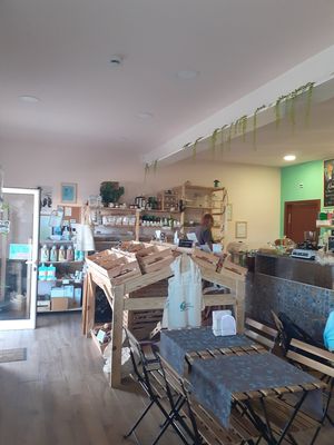 Interior at Izzy's Market Vegetarian Boutique in Vila Do Bispo