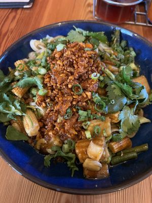 Chili Crisp Noodles  at Landing House in Knoxville
