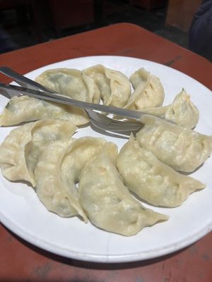 Veg momos   at Takhyil Peace Cafe in Dharamshala