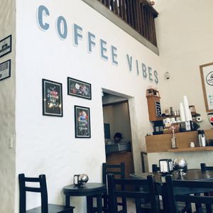 Really cute interior to the cafe at Yah-Yah in Sayulita