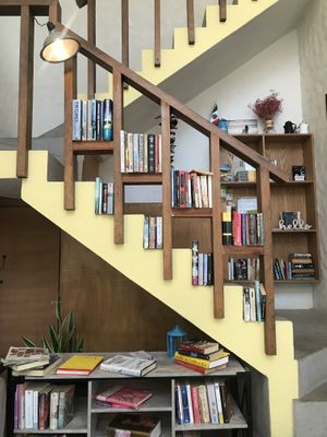 Really cute interior to the cafe at Yah-Yah in Sayulita