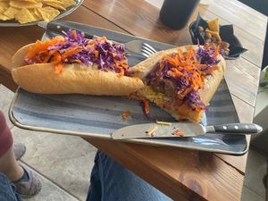 hot - dog   at Aperitton in Crete