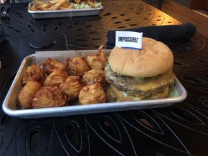 Vegan burger  at Ole Red in Gatlinburg