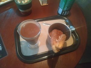 Chocolate e churros com sorvete at The Boinas in Sao Paulo