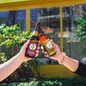 and craft beer at ROM Vegetarian Restaurant in Hoi An