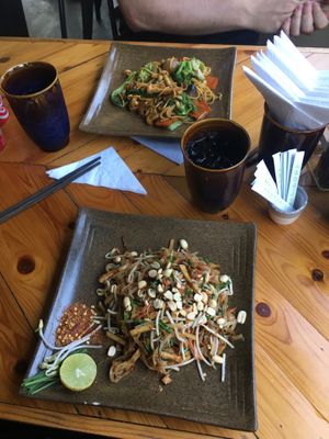 Pad Thai & Fried noodles  at ROM Vegetarian Restaurant in Hoi An
