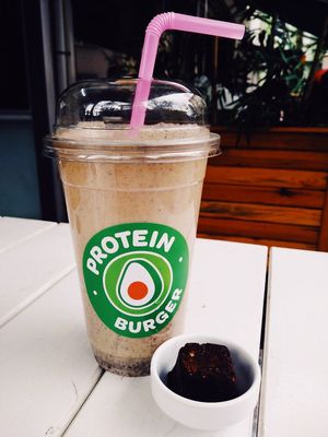 Vegan Protein Milkshake at Protein Burger in Istanbul