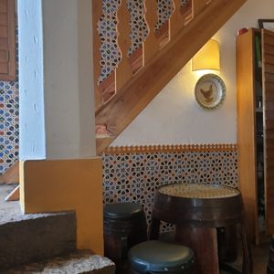 Inside the restaurant - looking cute at Tasca do Xico in Sintra