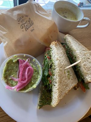 Hummus Pesto Sandwich   at A Place at the Table in Raleigh