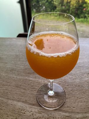 Ponkan juice at Hiyoriya in Yakushima