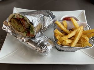 Vegan Laffa   at Falafel Bocas Sababa in Bocas Del Toro