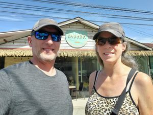 Front of restaurant. at Falafel Bocas Sababa in Bocas Del Toro