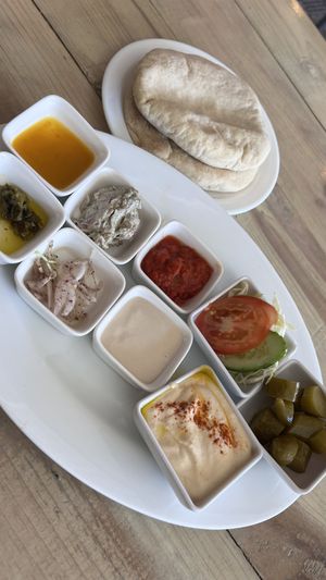 Falafel plate - second part  at Falafel Bocas Sababa in Bocas Del Toro