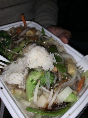 Chop suey yum yum yum at A. Fusion in Matteson