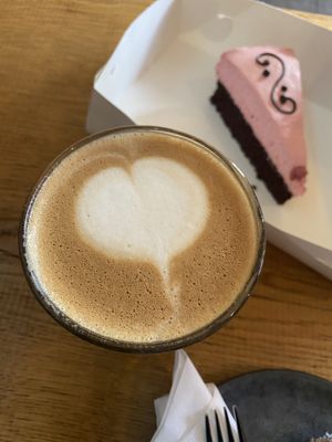 Vegan cakes and coffee 😍 at Kaffekilden in Roskilde