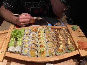 Vegan sushi boat at Zaowang Zuid at Zaowang in Antwerpen