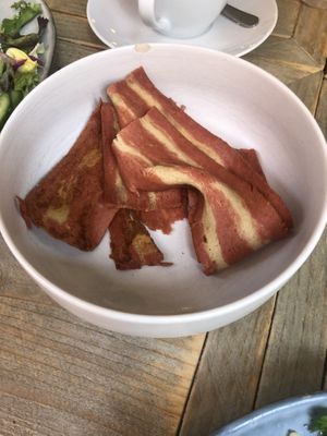 Vegan bacon  at Preps in Maastricht