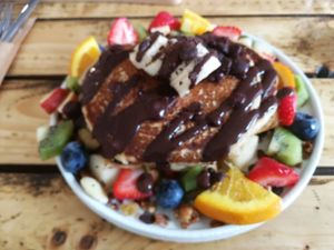 Vegan power pancakes at Preps in Maastricht