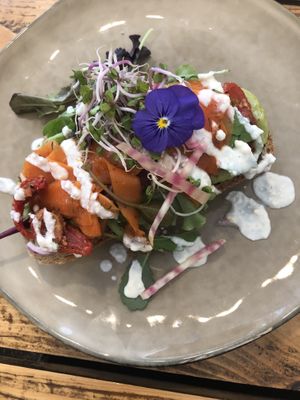 Vegan salmon. Lekker! at Preps in Maastricht