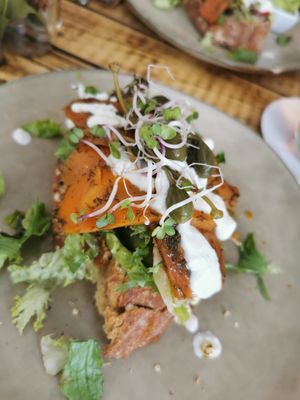 Vegan zalm at Preps in Maastricht