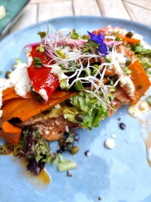 Vegan 'salmon' (carrot) at Preps in Maastricht