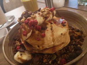 Vegan pancakes at Preps in Maastricht