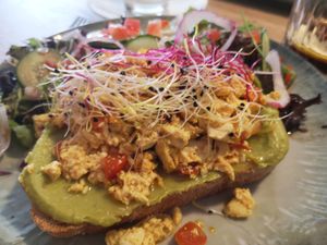 Scrambled eggs at Preps in Maastricht