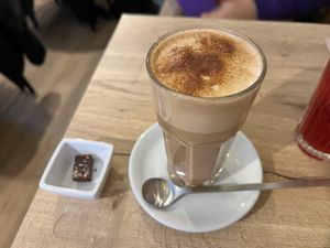 chai latte #Veganuary at Preps in Maastricht