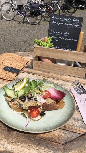 tuna salad on toast  at Preps in Maastricht