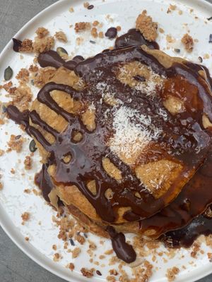 Vegan pancakes at Preps in Maastricht