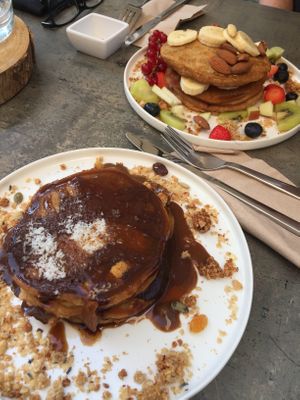 Delicious vegan pancakes! Yummy!! at Preps in Maastricht