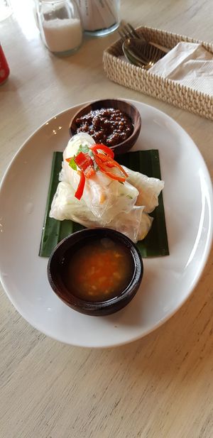Vegan Rolls at Warung Sari in Pecatu