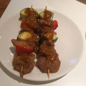 Satay Sticks at Loving Hut in Mount Gravatt