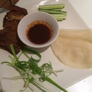 Pei King Duck Rolls at Loving Hut in Mount Gravatt