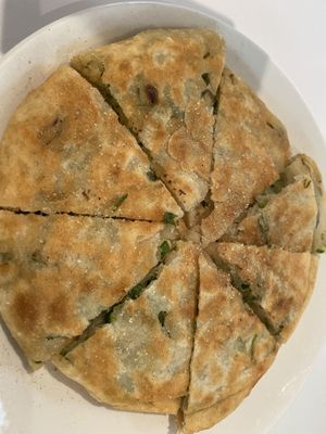 Spring onion pancake  at Loving Hut in Mount Gravatt