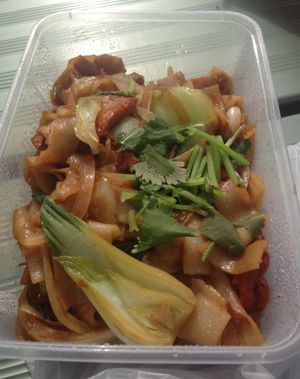Noodle stir fry at Loving Hut in Mount Gravatt