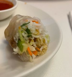 Rice paper roll (forgot to get a photo)  at Loving Hut in Mount Gravatt